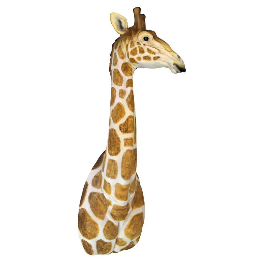 Design Toscano 23 in. x 7 in. African Savanna Giraffe Wall Sculpture ...