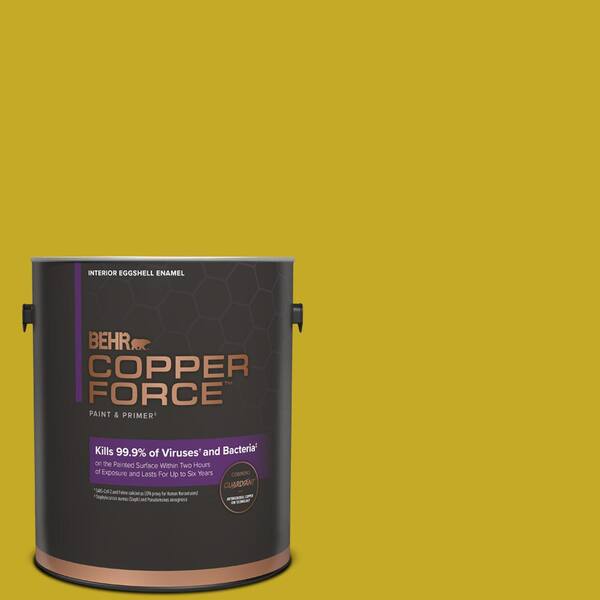 COPPER FORCE 1 gal. #HDC-MD-03 Citronette Eggshell Enamel Virucidal and Antibacterial Interior Paint & Primer