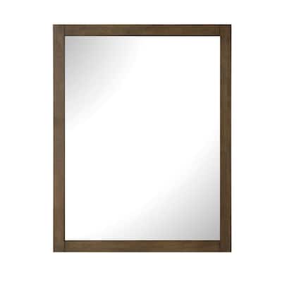 Tahoe 28 in. W x 36 in. H Framed Wall Mirror in Almond Latte