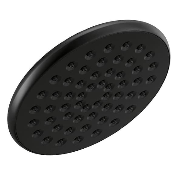 Delta 1-Spray Patterns 1.75 GPM 6.13 in. Wall Mount Fixed Shower Head in Matte Black