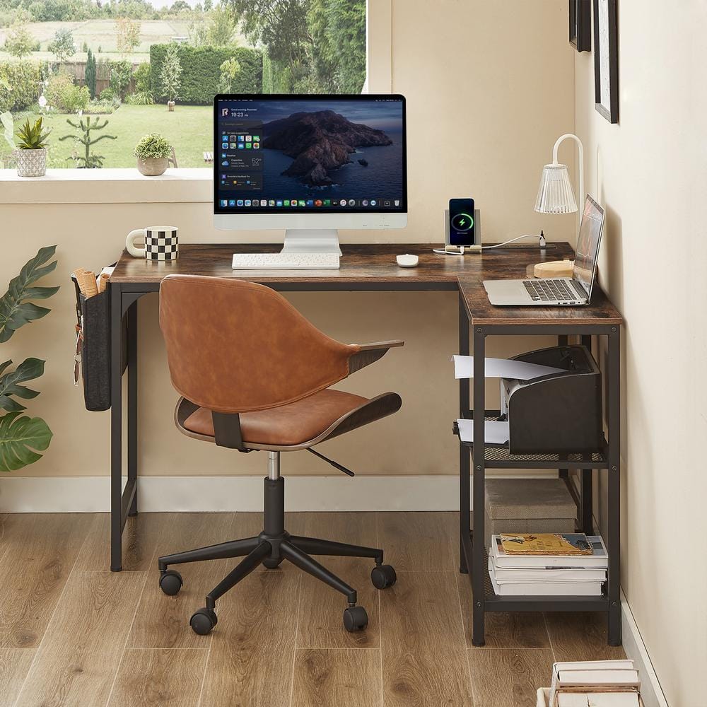 VECELO L-Shaped Computer Desk - Thumbnail 3