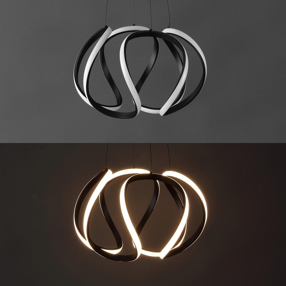 Euphoria 18.5" Black Aluminum LED Pendant Light