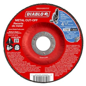 4-1/2 in. x 1/16 in. x 7/8 in. Metal Cut-Off Disc with Type 27 Depressed Center (10-Pack)