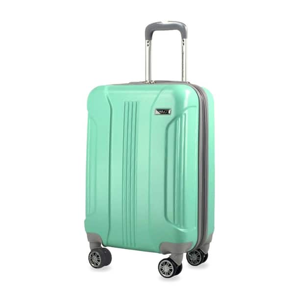 American Green Travel Denali 20 in. Mint Expandable Hard Side Carry-on Suitcase Luggage