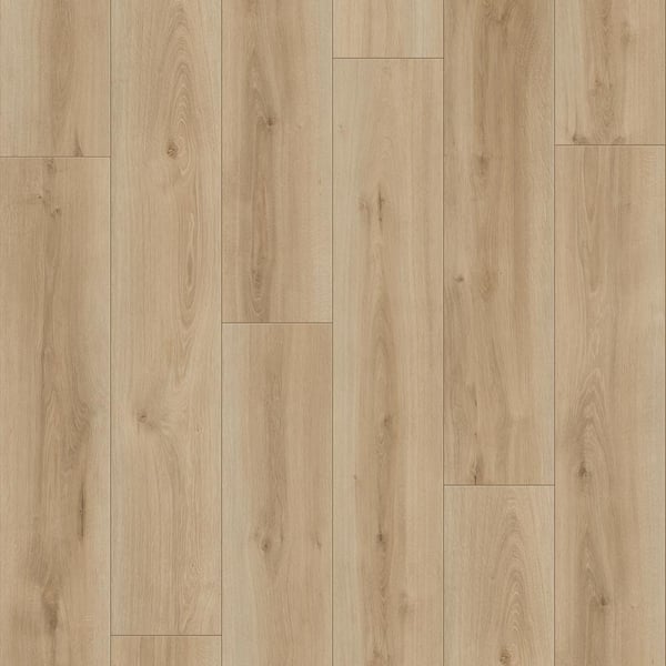 Bakewell Oak 14 mm x 8 in. W Waterproof Laminate Wood Flooring(13.28 sq. ft./case)