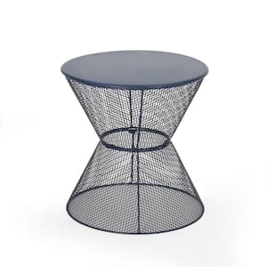 Black Square Metal Outdoor Side Table Petra Black Square Metal Outdoor Side Table for Poolside, Patio, Garden and Deck