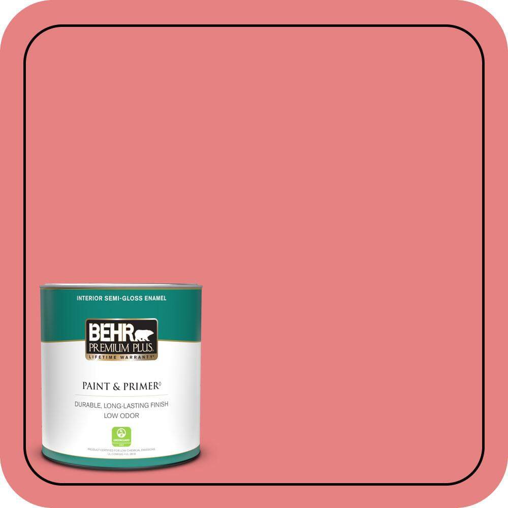 1 qt. #P170-4 Sugar Poppy Semi-Gloss Enamel Low Odor Interior Paint & Primer price history on PriceWatchPro