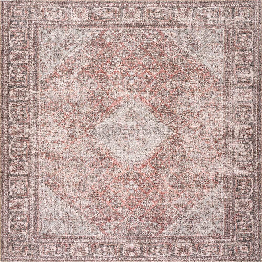 Hillstone Burgundy 5 ft. x 8 ft. Traditional Vintage Medallion Area Rug price history on PriceWatchPro