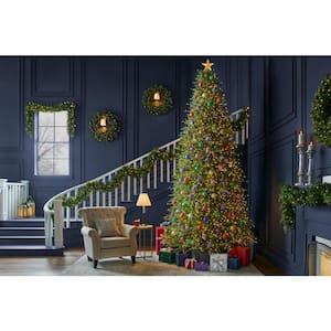 12 ft. Pre-Lit LED Grand Duchess Twinkling Balsam Fir Artificial Christmas Tree