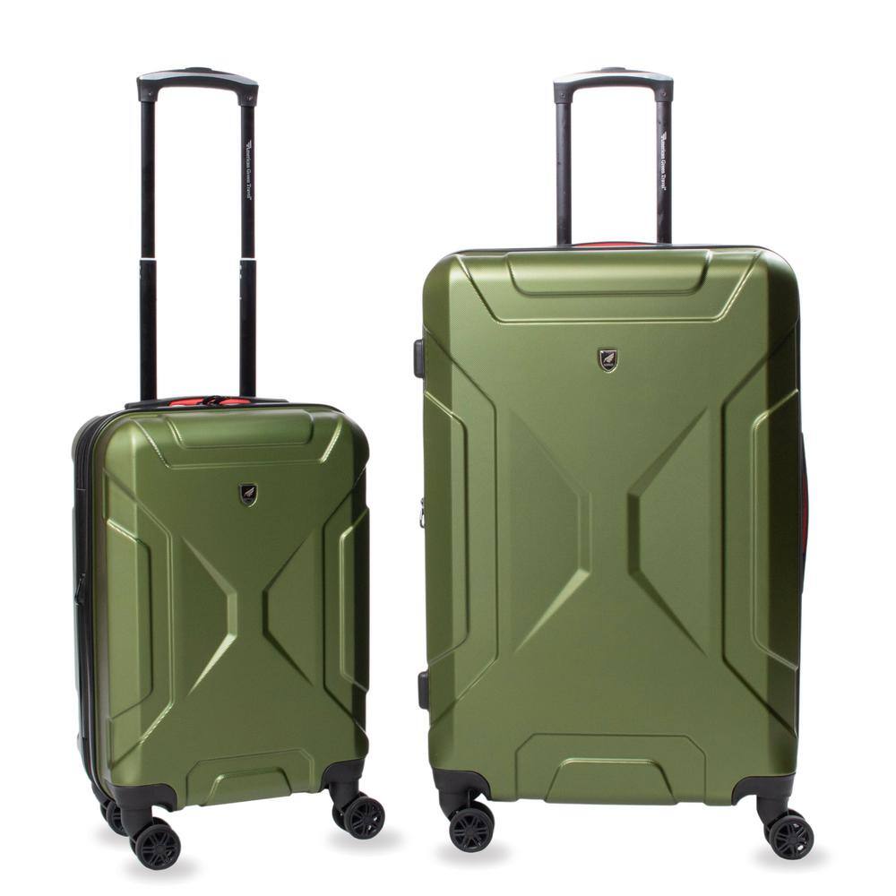 Double Spinner Luggage Set AG612-2B-OLV 