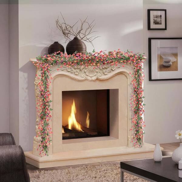 6 ft. Multi-Colored Carnation Artificial Spring/Summer Garland For