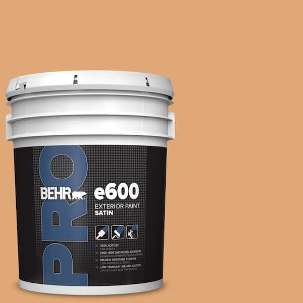 BEHR PRO 5 gal. #280D-4 Caramel Sundae Satin Exterior Paint