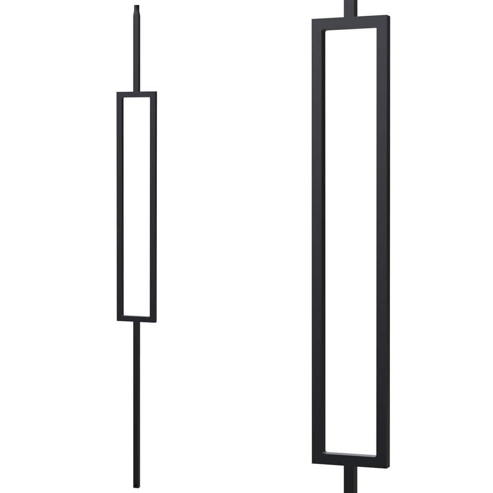 Stair Parts 44 in. x 1/2 in. x 3-3/4 in. Matte Black Rectangle Iron Baluster for Stair Remodel price history on PriceWatchPro