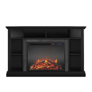 Parlor 47.625 in. Electric Corner Fireplace for TVs up to 50 in. in Black