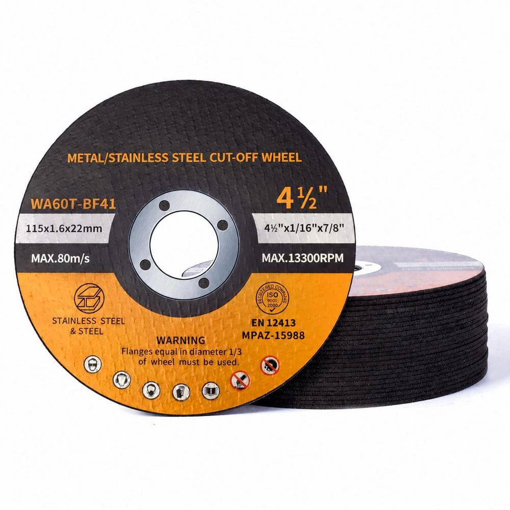 4 1/2 Inch Aluminum Oxide Cut Off Wheel with Ultra Thin Fast Burr Free Cutting for Angle Grinder 25-Pack price history on PriceWatchPro