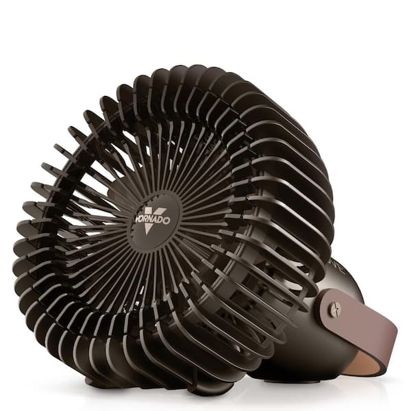 Fly Move 7 in. 3-Speeds Personal Fan in Black with Rechargeable Battery, Portable Carry Handle