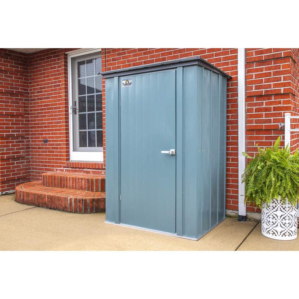 Juniper Berry Green 4' x 3' Steel Outdoor Storage Shed