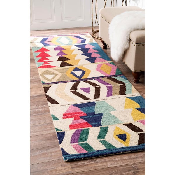 Ofelia Tribal Bohemian Multi 2 ft. 6 in. x 14 ft. Indoor Runner Rug