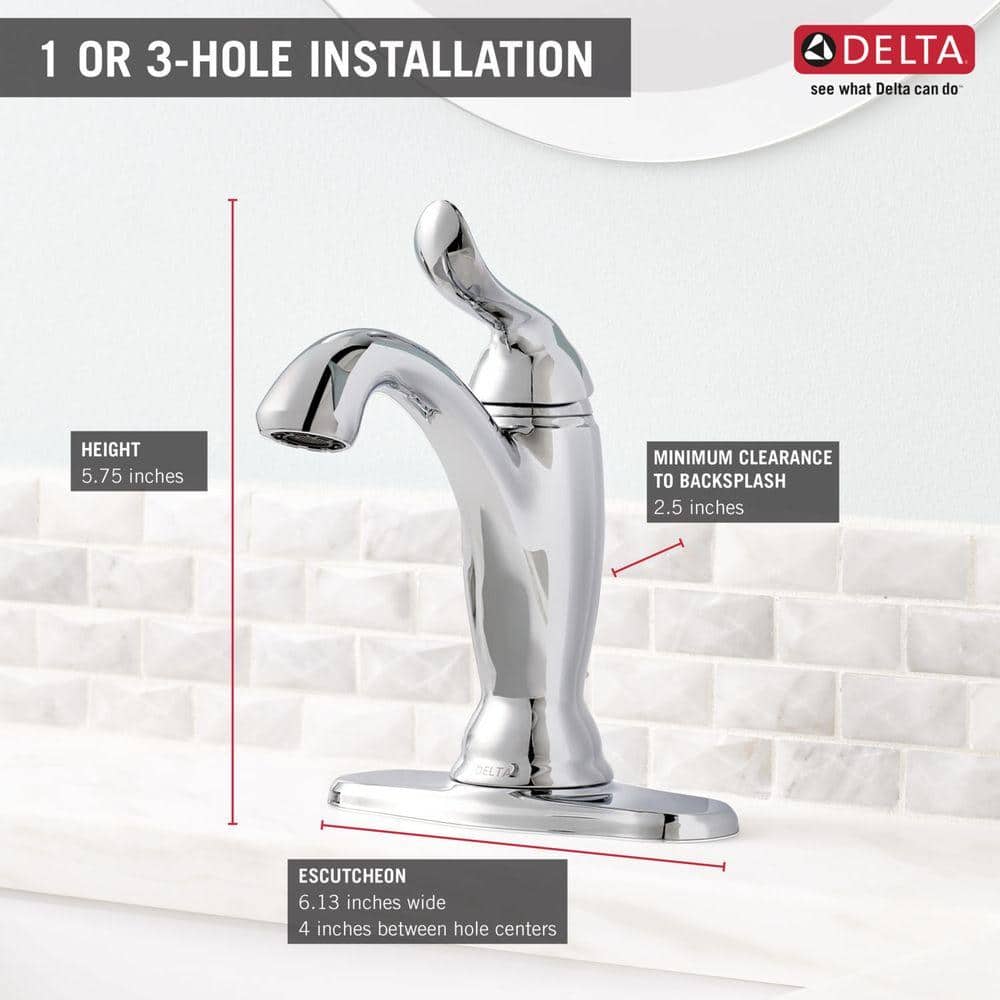 Champagne Bronze Single Hole Bathroom Faucet with Metal Drain