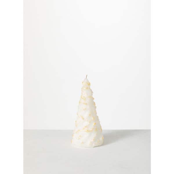 Vance Kitira 8 in. Rhapsody Tree Decorative Candle, White