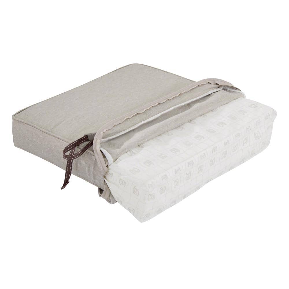 Heather Grey Montlake FadeSafe 42" Patio Bench Cushion