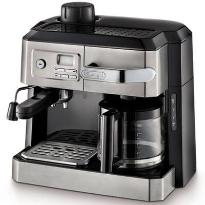 All-In-One 10-Cup Stainless Steel Drip Cofffee Maker and Espresso Machine