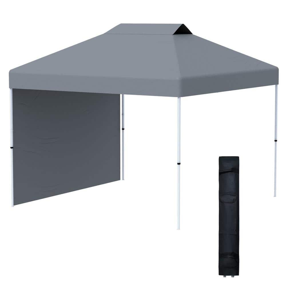 EAGLE PEAK 5 ft. x 5 ft. Blue Pop Up Canopy with 1 Removable Sunwall  E25SW1-BLU-AZ - The Home Depot