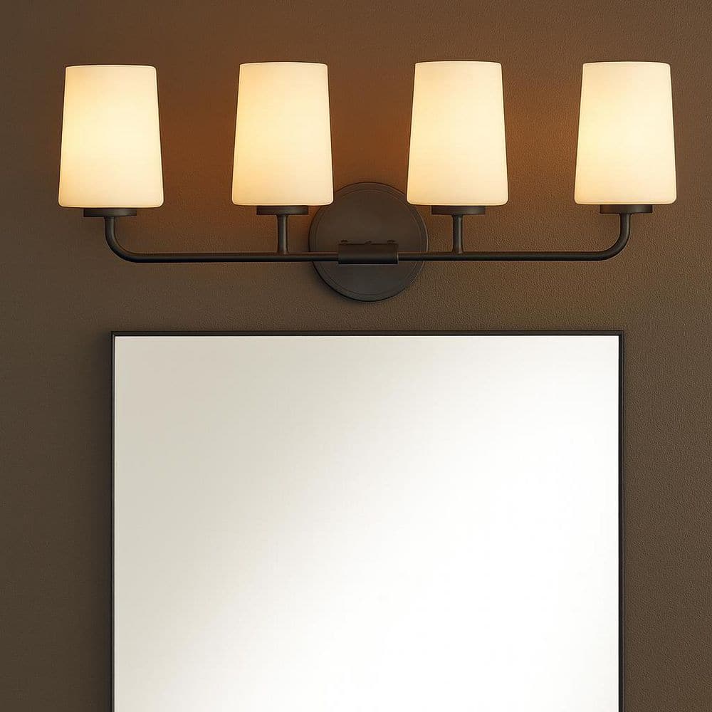 Kline 33.0 in. 4 Light Black Vanity Light price history on PriceWatchPro