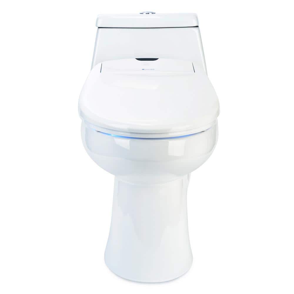 Brondell White Round Luxury Bidet Toilet Seat with Remote