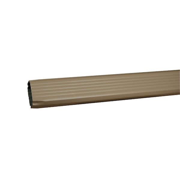 2 in. x 3 in. x 120 in. Natural Clay Aluminum Downspout
