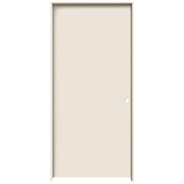 JELD-WEN 36 in. x 80 in. Reversible Primed Flush Composite Single Prehung Interior Door