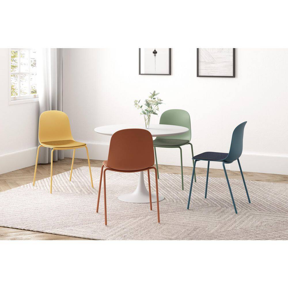 Serena Olive Green Stackable Chair with Cushion (Set-4) price history on PriceWatchPro