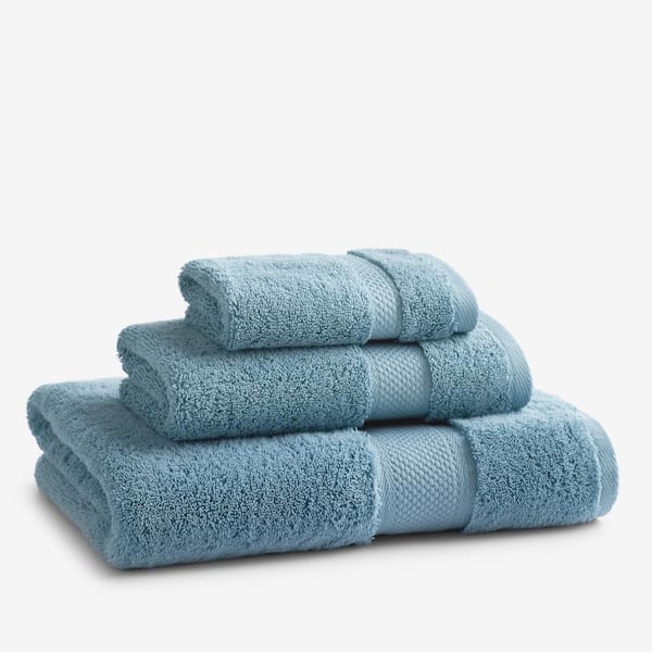 Company Store Legends Imperial Supima Hand Towel Whisper Blue NWD #565E VH64