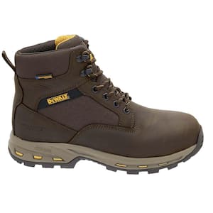 DEWALT Men s Halogen Lite Waterproof 6 in. Work Boot Steel Toe Brown Size 11 DXWP99050M BCH 110 The Home Depot