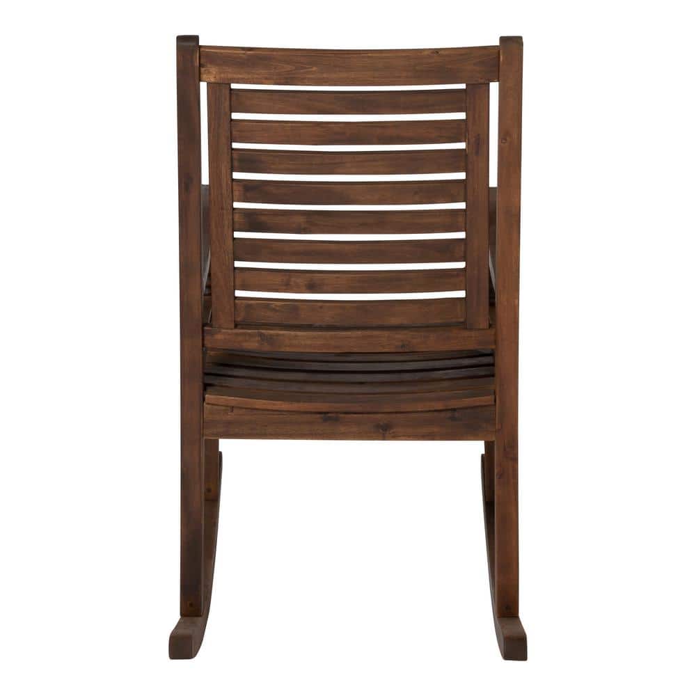 Boardwalk Dark Brown Acacia Wood Outdoor Rocking Chair