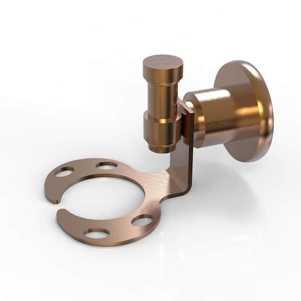Allied Brass Washington Square Collection Wall Mounted Tumbler Holder/Toothbrush Holder in Brushed Bronze