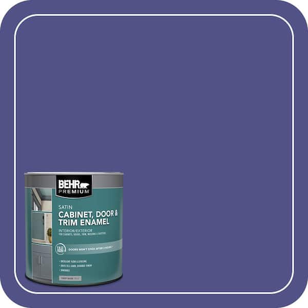 BEHR PREMIUM 1 qt. #P550-7 Purple Prince Satin Enamel Interior