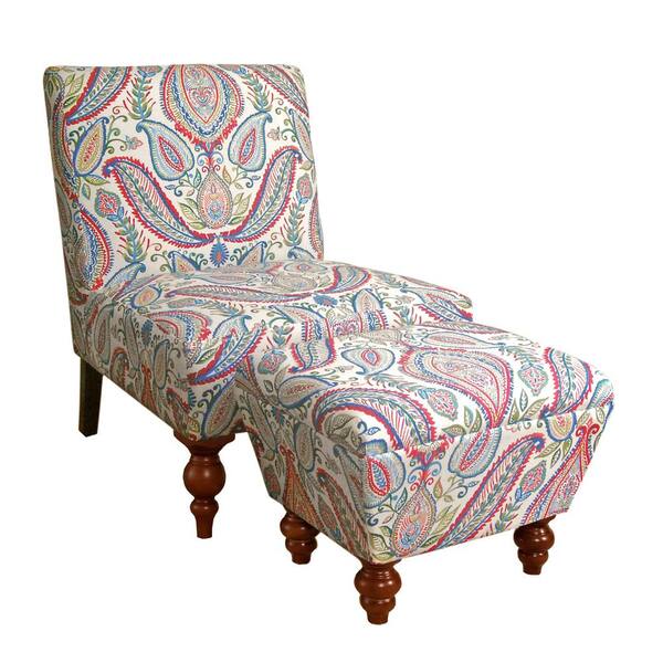 armchair with ottoman