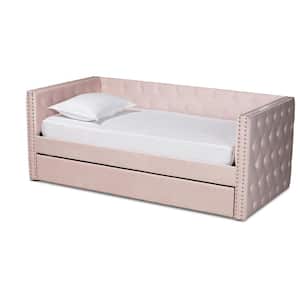 Larkin Pink Twin Daybed with Trundle