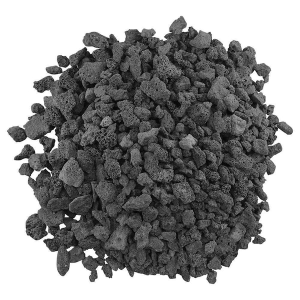 American Fire Glass Medium Black Lava Rock (1/2 in. - 1 in.) 10 lbs. Bag