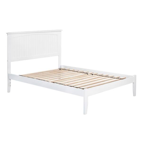 AFI Nantucket Full Platform Bed with Open Foot Board in White AR8231002 ...