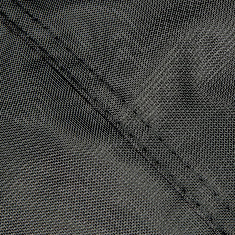Large Black and Silver Polyester Outdoor Motorcycle Cover