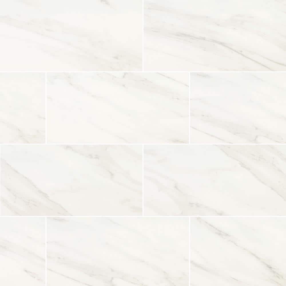Home Decorators Collection Kolasus White 12 in. x 24 in. Matte Porcelain  Stone Look Floor and Wall Tile (16 sq. ft./Case) NHDKOLWHI1224 - The Home  