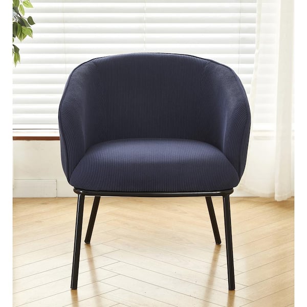 US Pride Furniture Monahan Blue Corduroy Arm Chair