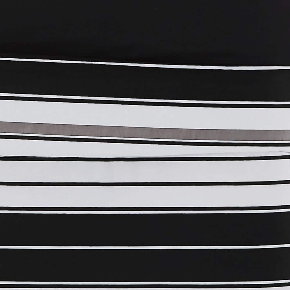 Twin Black Microfiber Comforter and Sham Set