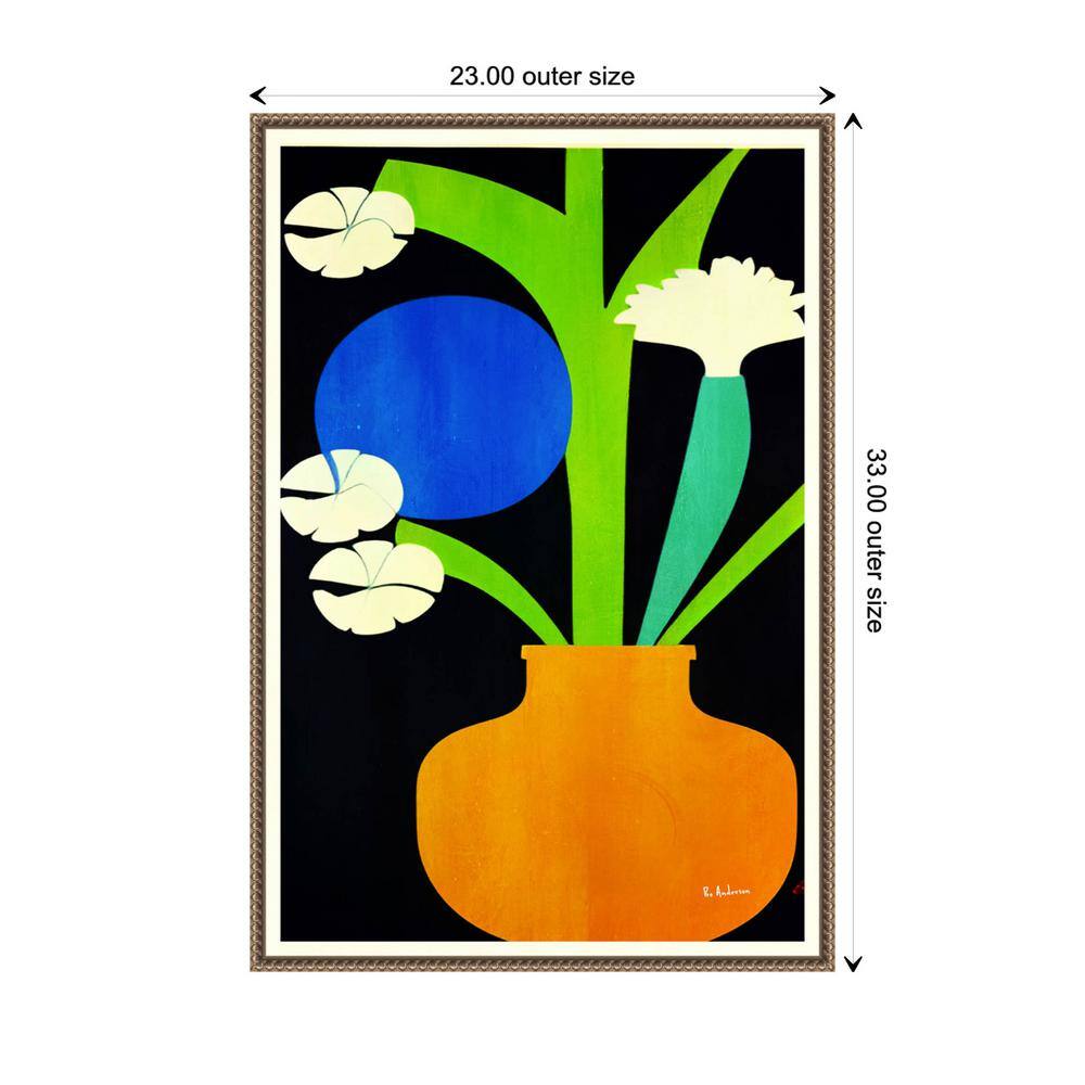 Berlin Blooms Vibrant Abstract Framed Canvas Print