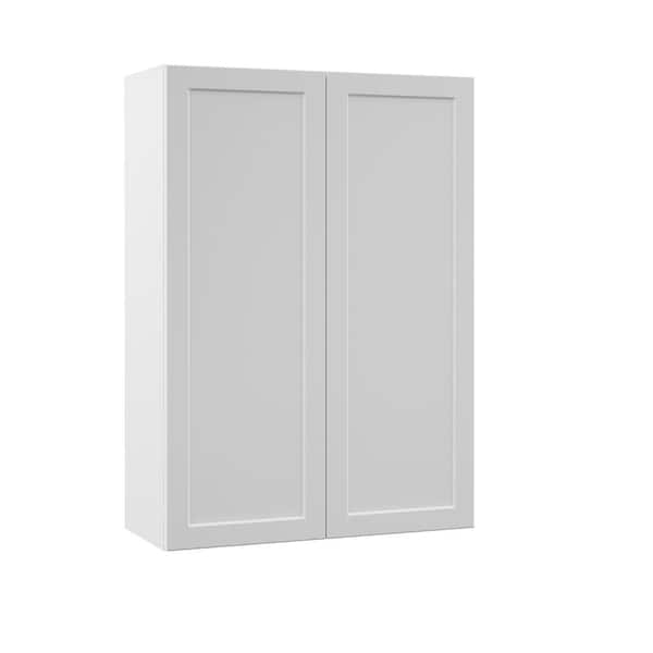 Hampton Bay Designer Series Melvern Assembled 30x42x12 in. Wall Kitchen Cabinet in White