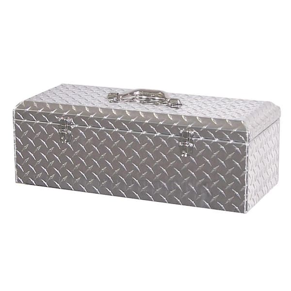 Lund 16.5 in Diamond Plate Aluminum Full Size Chest Truck Tool Box, Silver