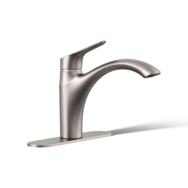 Rival Single-Handle Kitchen Sink Faucet in Vibrant Stainless