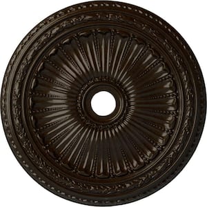 2-1/2 in. x 35-1/8 in. x 35-1/8 in. Polyurethane Viceroy Ceiling Medallion, Bronze